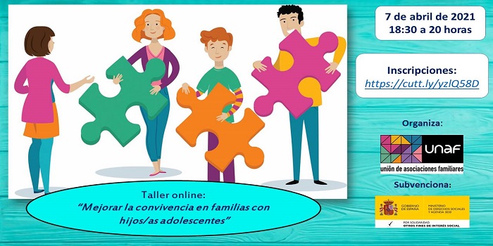 En este momento estás viendo Taller online: Mejorar la convivencia en familias con adolescentes